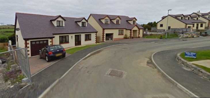 Private housing development. Anglesey, Wales.